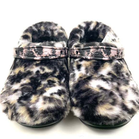 Crocs Classic Fur Sure Clogs Fuzzy Slippers House Shoes Women’s Size 7 8 9 - Picture 4 of 4
